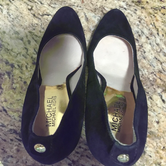 Michael Kors “York” black suede platform high heels - Picture 9 of 16